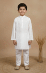 Boys White Kurta Pajama