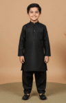 Boys Black Kurta Pajama
