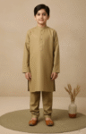 Camel Brown Kurta Pajama for Boys